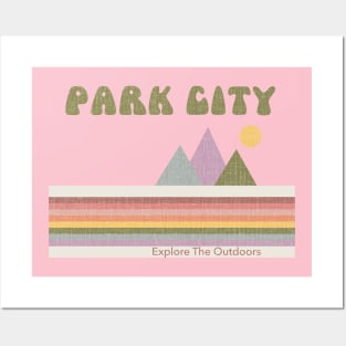 Park City Retro Rainbow, Explore Outdoors Posters and Art